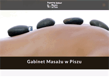 Tablet Screenshot of gabinetmasazupisz.com